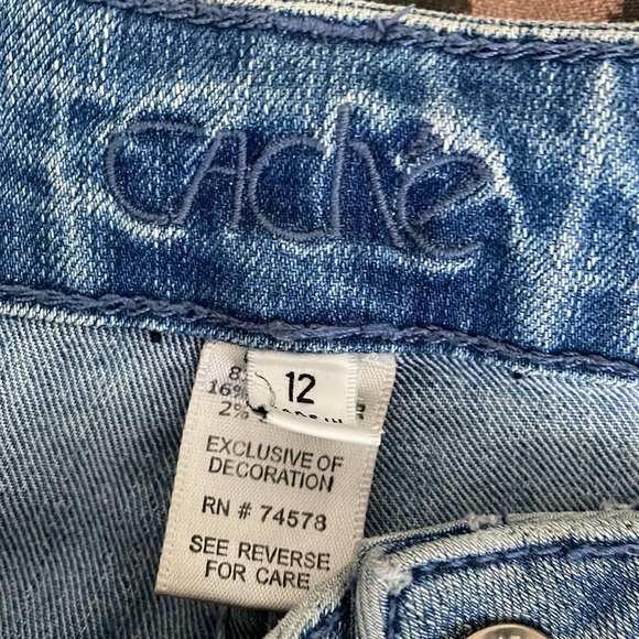 Fabulous Cache S/12 Rhinestone low rise cropped jeans - Picture 7 of 8